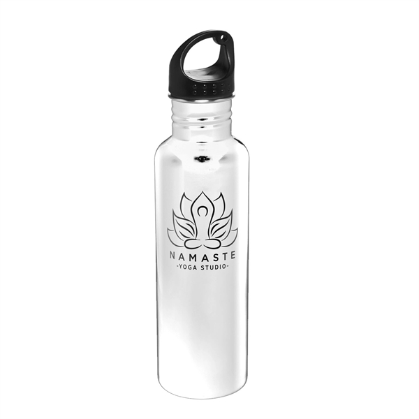 26-ounce stainless steel water bottle with twist cap and handle. BPA... from ASI 62088 IDProductsource