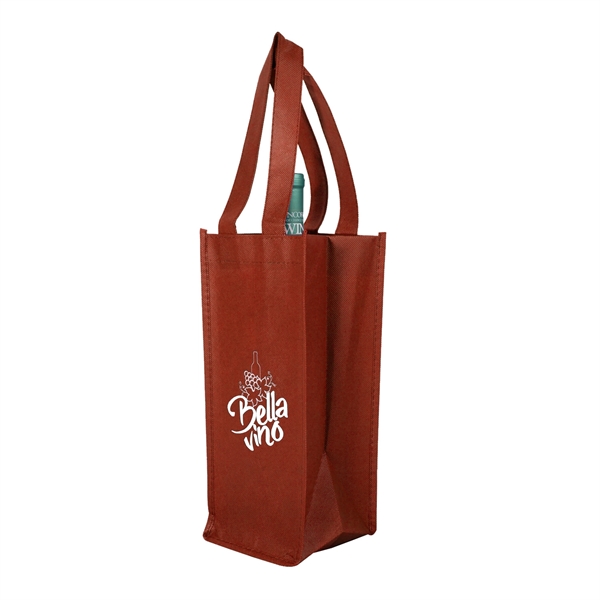 5" x 12" x 5.15" 80GSM non-woven polypropylene wine bottle bag... from ASI 62088 IDProductsource