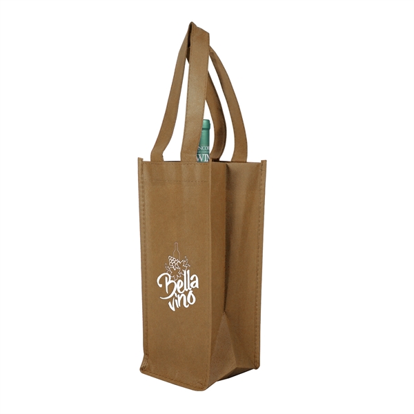 5" x 12" x 5.15" 80GSM non-woven polypropylene wine bottle bag... from ASI 62088 IDProductsource