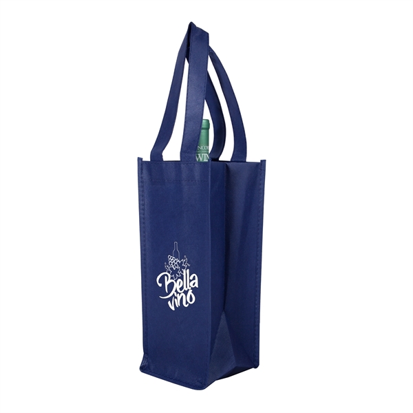 5" x 12" x 5.15" 80GSM non-woven polypropylene wine bottle bag... from ASI 62088 IDProductsource