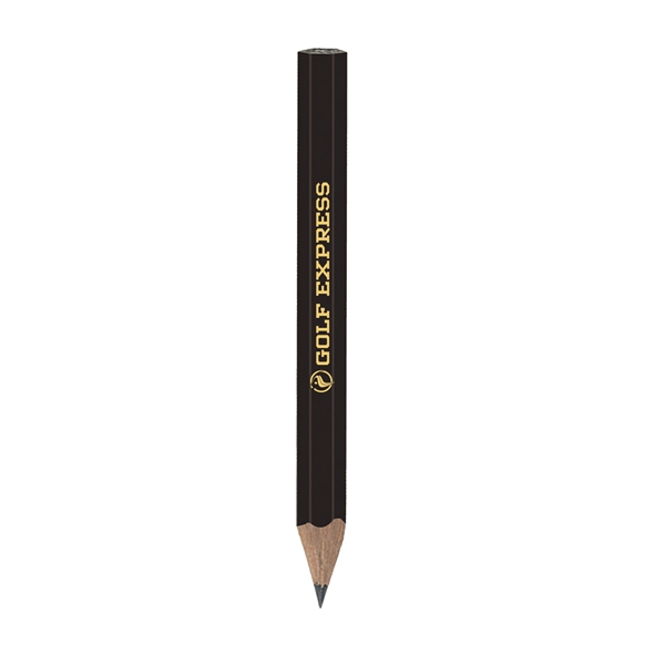 3.45" x .25" x .78" hexagonal wooden gold pencil with no... from ASI 62088 IDProductsource