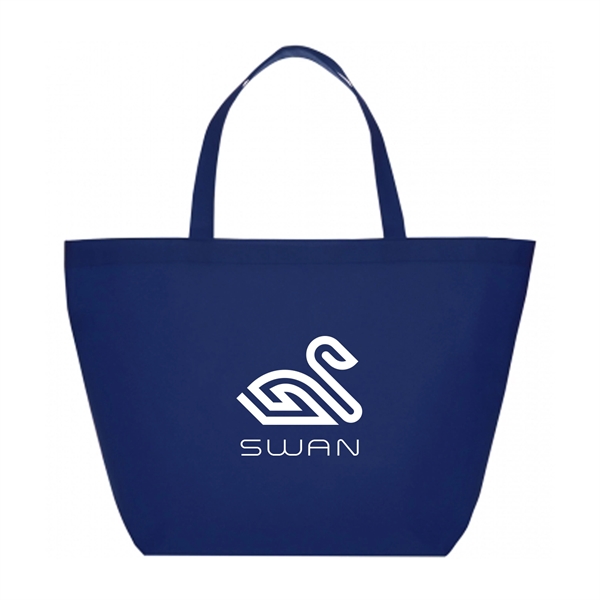 20" x 13" x 8" 80GSM non-woven polypropylene budget tote bag... from ASI 62088 IDProductsource