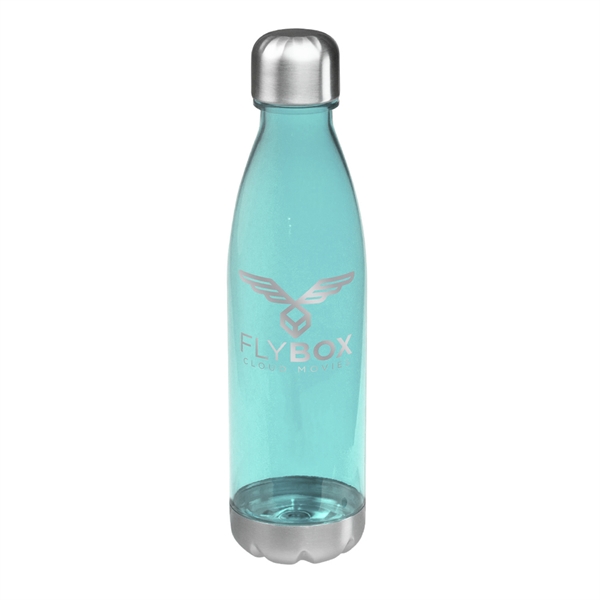 11" x 2" Tritan 25-ounce curved plastic water bottle with screw-on... from ASI 62088 IDProductsource