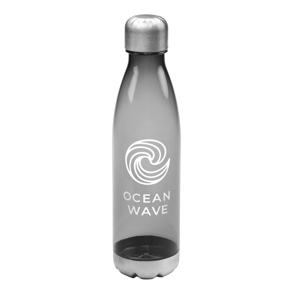 11" x 2" Tritan 25-ounce curved plastic water bottle with screw-on... from ASI 62088 IDProductsource