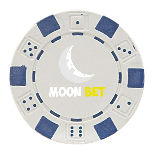 1.25" round ABS composite resin 11.6 g poker chip with four-color... from ASI 62088 IDProductsource