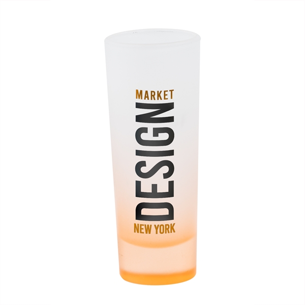 1.5" x 4" 2-ounce cordial shooter glass with frosted design and... from ASI 62088 IDProductsource