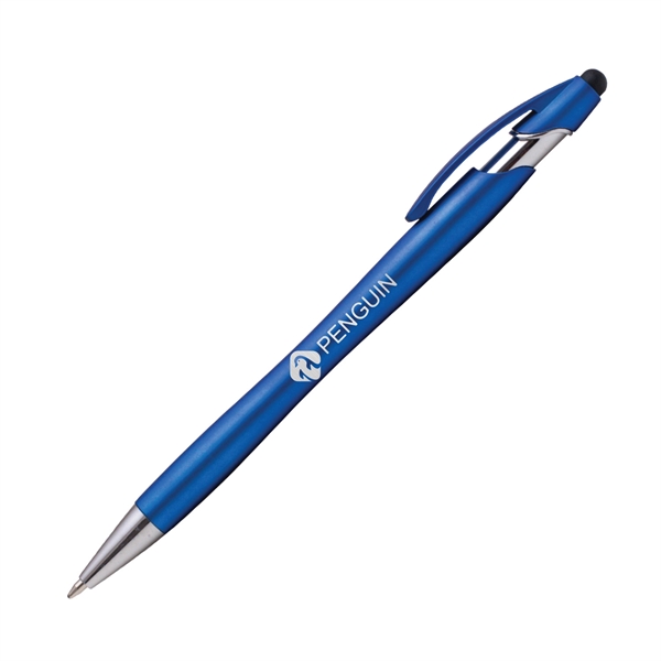5.8" x .41" x 1.29" metal click-action pen with device stylus.... from ASI 62088 IDProductsource