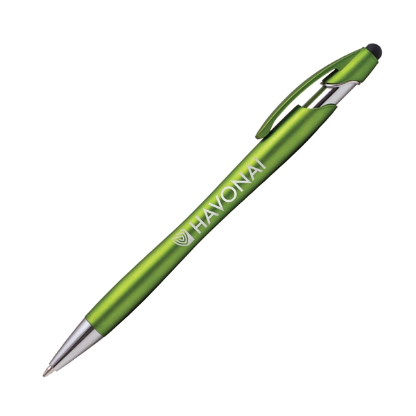5.8" x .41" x 1.29" metal click-action pen with device stylus.... from ASI 62088 IDProductsource