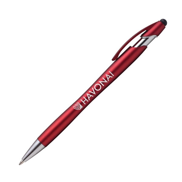 5.8" x .41" x 1.29" metal click-action pen with device stylus.... from ASI 62088 IDProductsource