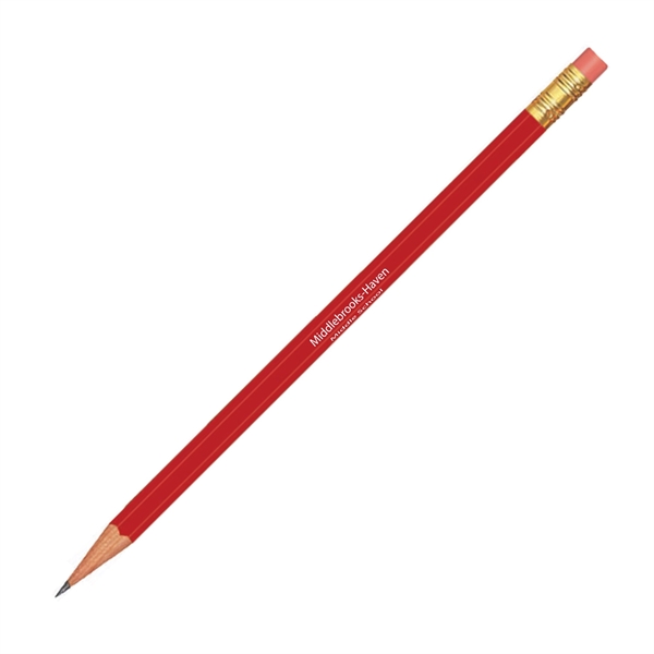 7.4" x 0.31" x 0.97" wood No. 2 pencil with hexagonal... from ASI 62088 IDProductsource