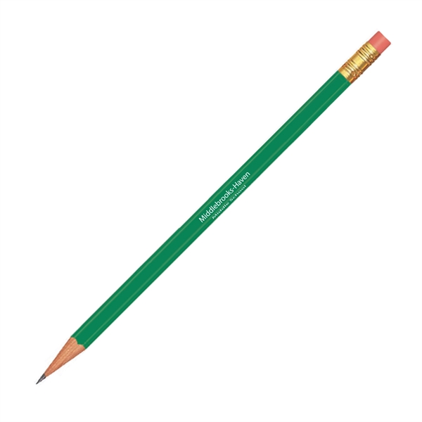 7.4" x 0.31" x 0.97" wood No. 2 pencil with hexagonal... from ASI 62088 IDProductsource
