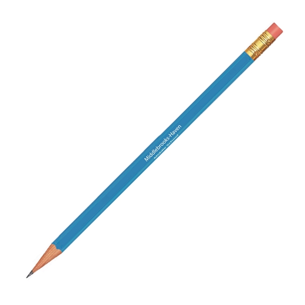 7.4" x 0.31" x 0.97" wood No. 2 pencil with hexagonal... from ASI 62088 IDProductsource