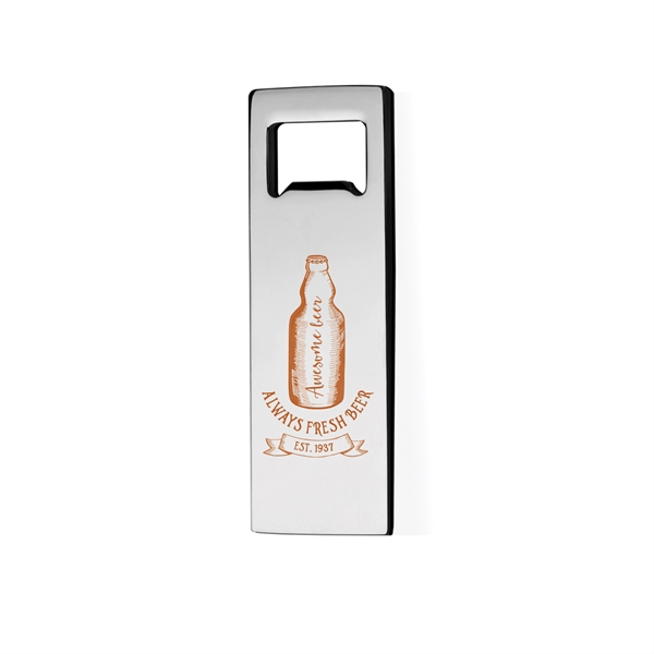 1.75" x 4.25" rectangular metal bottle opener.... from ASI 62088 IDProductsource
