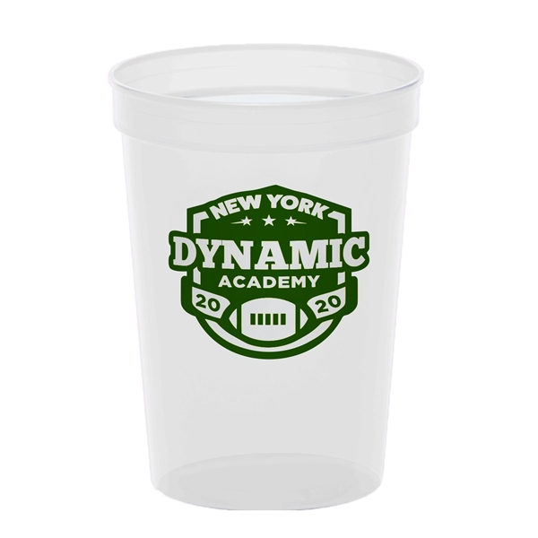 4.25" x 2.25" 12-ounce plastic stadium cup. Recyclable, BPA free and... from ASI 62088 IDProductsource