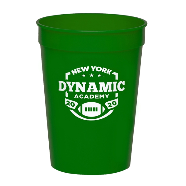 4.25" x 2.25" 12-ounce plastic stadium cup. Recyclable, BPA free and... from ASI 62088 IDProductsource