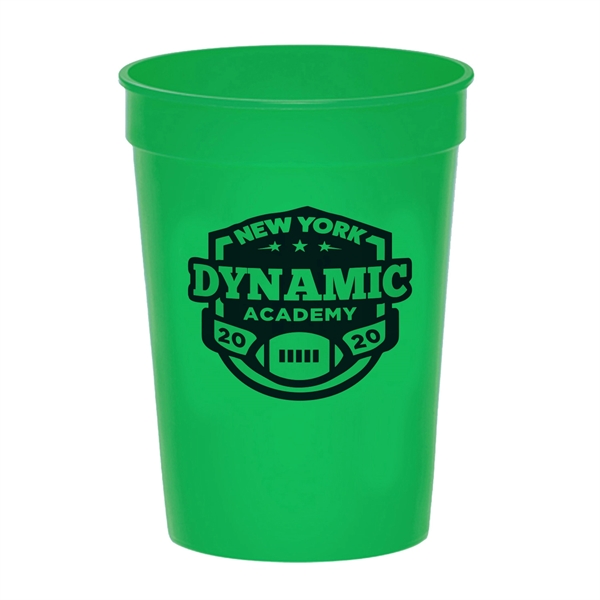 4.25" x 2.25" 12-ounce plastic stadium cup. Recyclable, BPA free and... from ASI 62088 IDProductsource