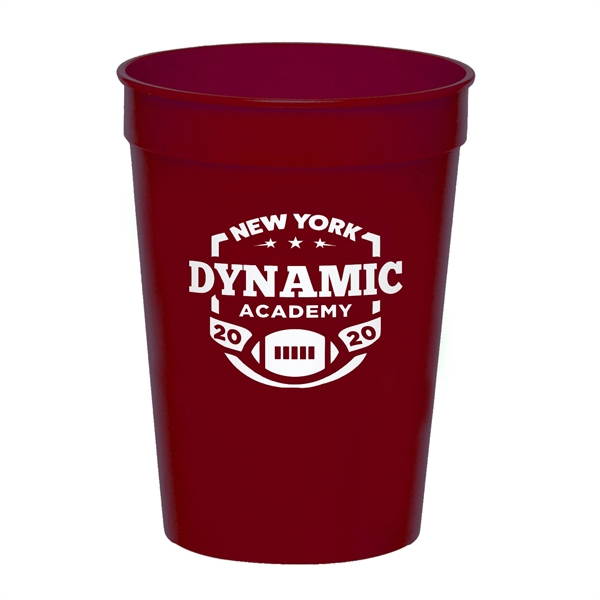 4.25" x 2.25" 12-ounce plastic stadium cup. Recyclable, BPA free and... from ASI 62088 IDProductsource