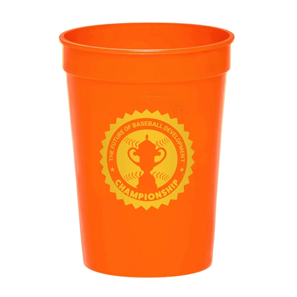 4.25" x 2.25" 12-ounce plastic stadium cup. Recyclable, BPA free and... from ASI 62088 IDProductsource