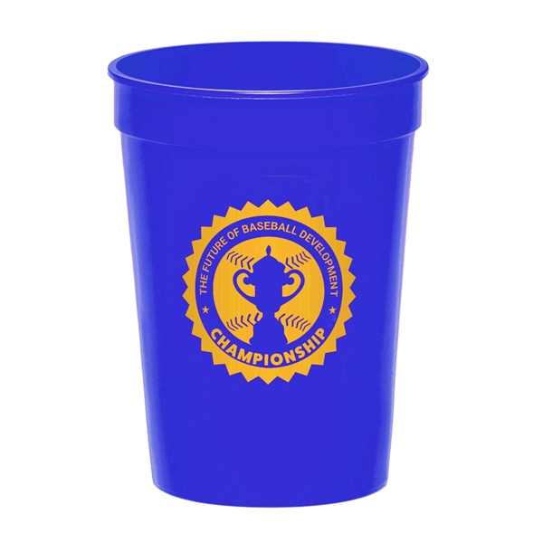 4.25" x 2.25" 12-ounce plastic stadium cup. Recyclable, BPA free and... from ASI 62088 IDProductsource