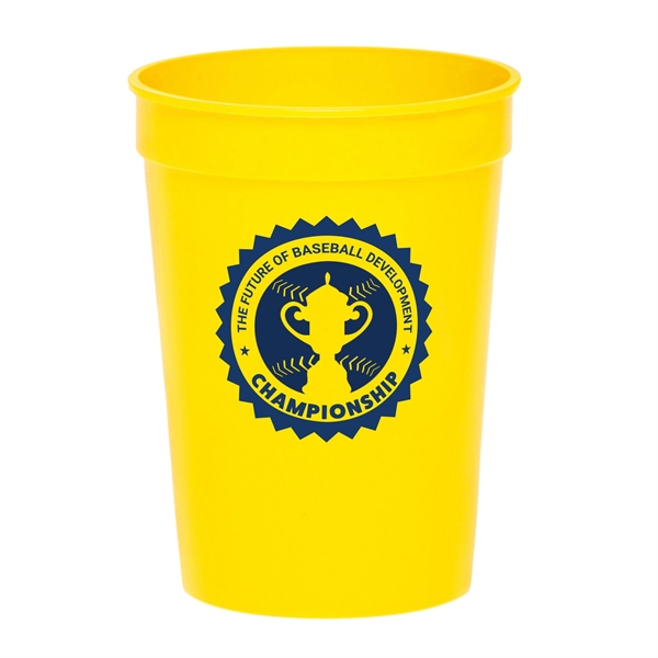 4.25" x 2.25" 12-ounce plastic stadium cup. Recyclable, BPA free and... from ASI 62088 IDProductsource
