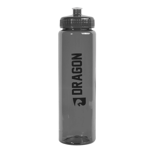 8.75" x 2.875" 32-ounce translucent plastic water bottle with leak-resistant push-pull... from ASI 62088 IDProductsource