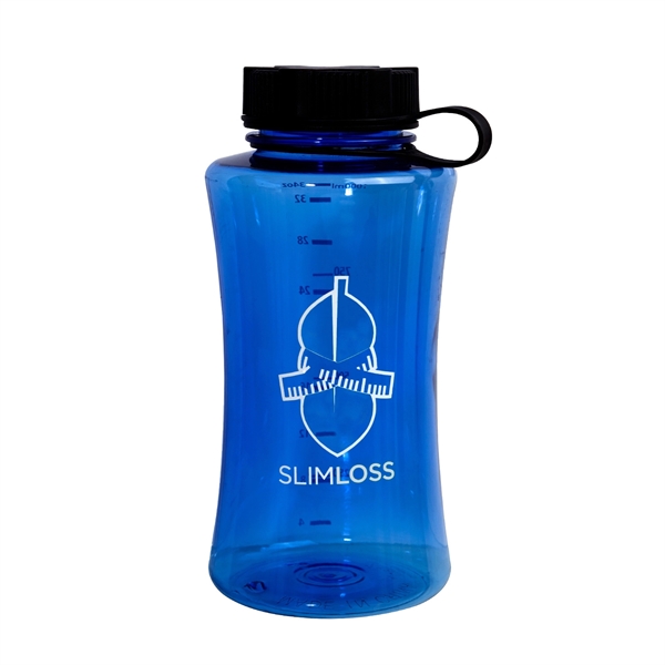 8.5" x 3.875" 34-ounce plastic sports bottle with imprinted measurements, screw-on... from ASI 62088 IDProductsource