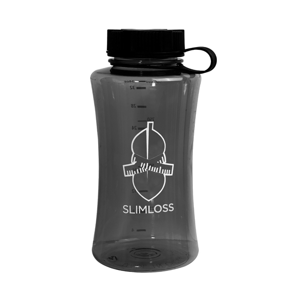 8.5" x 3.875" 34-ounce plastic sports bottle with imprinted measurements, screw-on... from ASI 62088 IDProductsource
