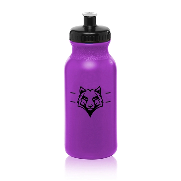 20 oz. polyethylene water bottle with flip top lid and easy... from ASI 62088 IDProductsource
