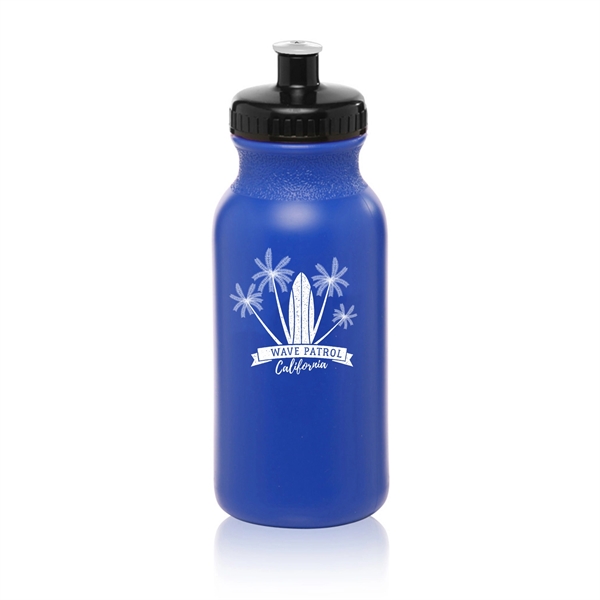 20 oz. polyethylene water bottle with flip top lid and easy... from ASI 62088 IDProductsource