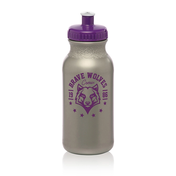 20 oz. polyethylene water bottle with flip top lid and easy... from ASI 62088 IDProductsource