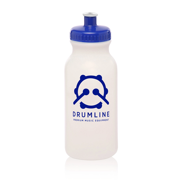 20 oz. polyethylene water bottle with flip top lid and easy... from ASI 62088 IDProductsource
