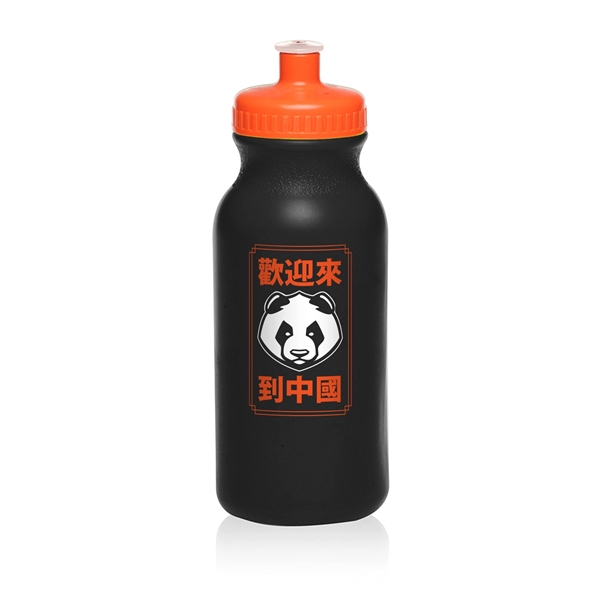 20 oz. polyethylene water bottle with flip top lid and easy... from ASI 62088 IDProductsource