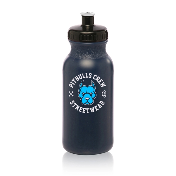20 oz. polyethylene water bottle with flip top lid and easy... from ASI 62088 IDProductsource