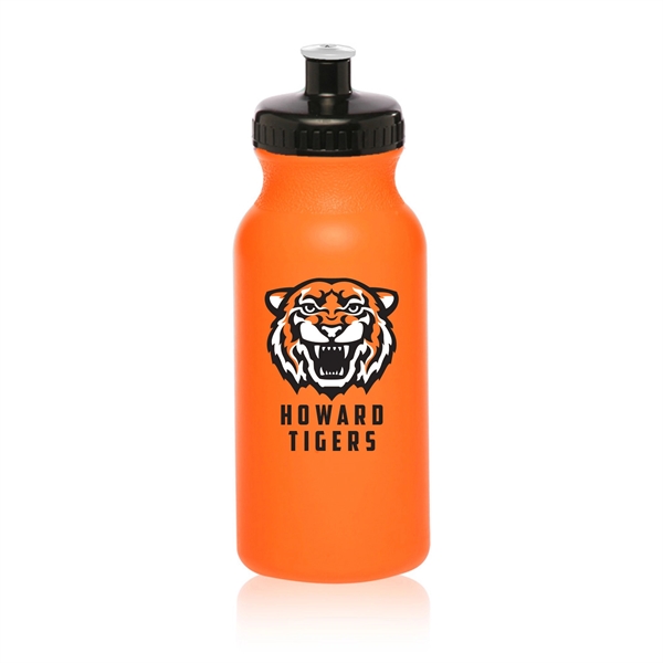 20 oz. polyethylene water bottle with flip top lid and easy... from ASI 62088 IDProductsource