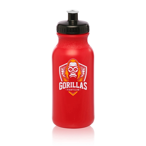 20 oz. polyethylene water bottle with flip top lid and easy... from ASI 62088 IDProductsource