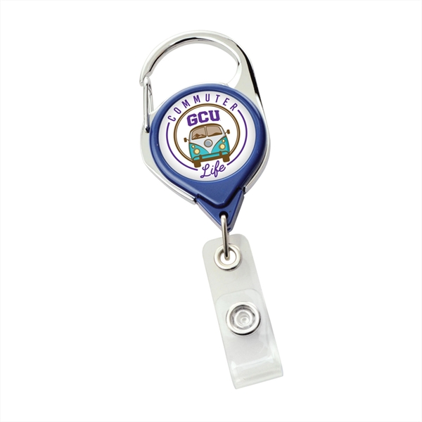 1.25" acetate 24" badge reel with carabiner clip.... from ASI 62088 IDProductsource