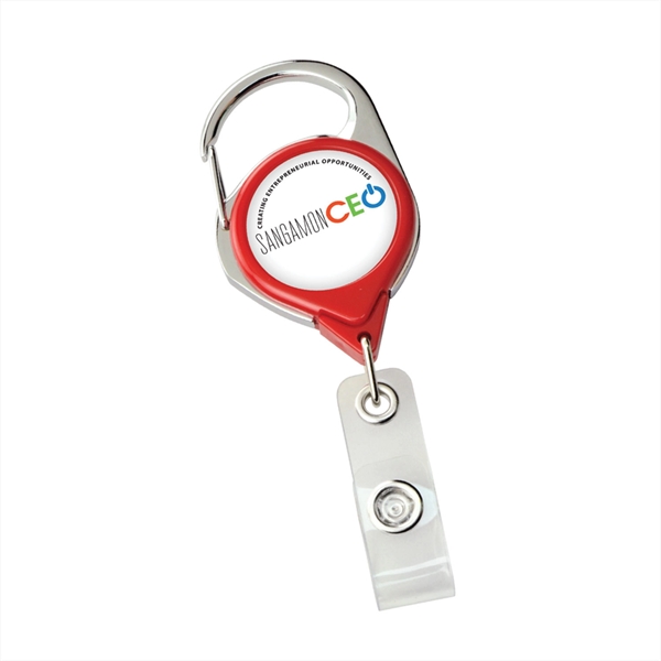 1.25" acetate 24" badge reel with carabiner clip.... from ASI 62088 IDProductsource