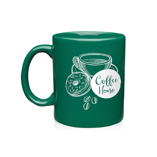 3.1" x 3.75" ceramic glossy 11-ounce mug with curved handle.... from ASI 62088 IDProductsource