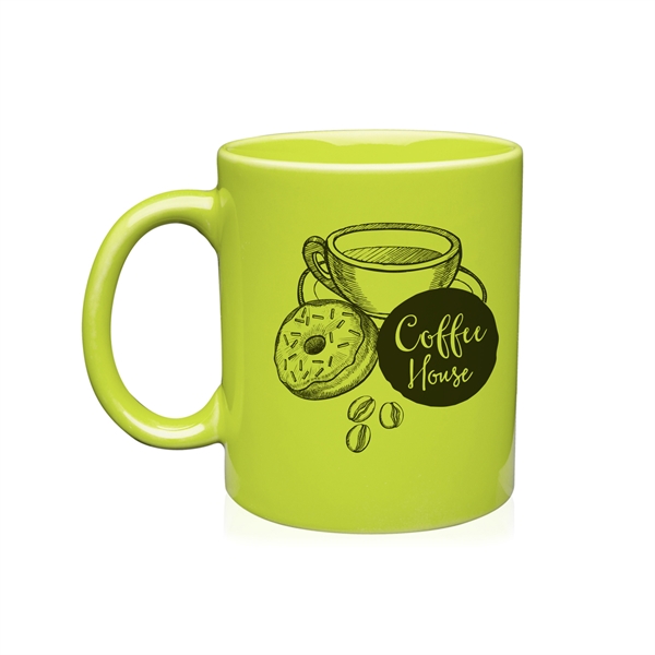3.1" x 3.75" ceramic glossy 11-ounce mug with curved handle.... from ASI 62088 IDProductsource