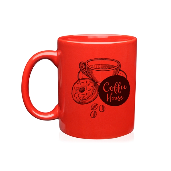 3.1" x 3.75" ceramic glossy 11-ounce mug with curved handle.... from ASI 62088 IDProductsource