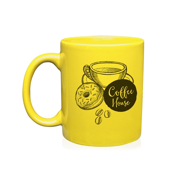 3.1" x 3.75" ceramic glossy 11-ounce mug with curved handle.... from ASI 62088 IDProductsource