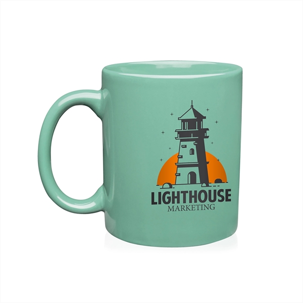 This durable 11 oz ceramic mug is smoothly molded with ceramic... from ASI 62088 IDProductsource