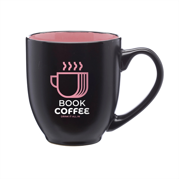 Our 16 oz bistro mugs are two-toned with a smooth molded... from ASI 62088 IDProductsource