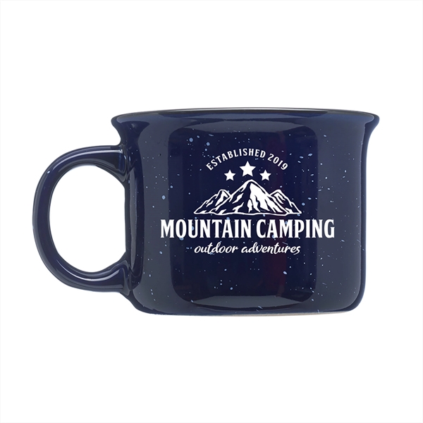 3.5" x 2.5" ceramic tin campfire style 8-ounce coffee mug with... from ASI 62088 IDProductsource