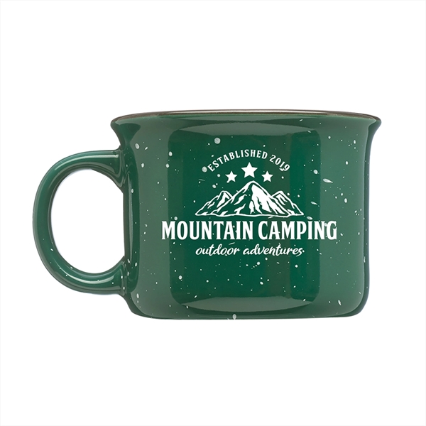 3.5" x 2.5" ceramic tin campfire style 8-ounce coffee mug with... from ASI 62088 IDProductsource