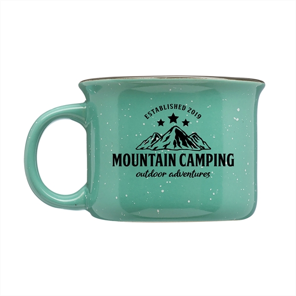 3.5" x 2.5" ceramic tin campfire style 8-ounce coffee mug with... from ASI 62088 IDProductsource