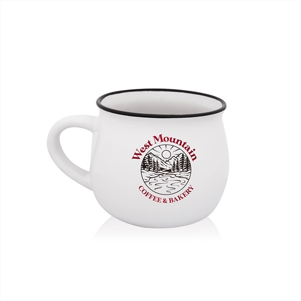 A pottery mug with character, our 12 oz. Potbelly ceramic mug... from ASI 62088 IDProductsource