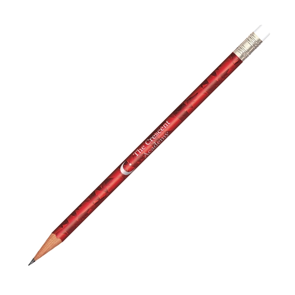 7.55" x 0.29" x 0.911" wood No. 2 pencils with holographic... from ASI 62088 IDProductsource