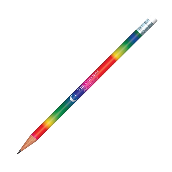 7.55" x 0.29" x 0.911" wood No. 2 pencils with holographic... from ASI 62088 IDProductsource