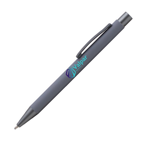 Plastic ballpoint pen rubberized barrel and pocket clip.... from ASI 62088 IDProductsource